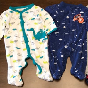 Carter’s Lot of Cotton Footed Sleepers